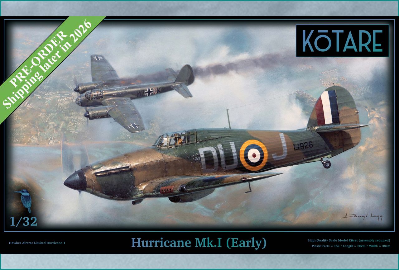 K32015 Kotare 1/32 Hurricane Mk.I (Early)